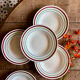 Set of 6 vintage deep plates, Gildas models