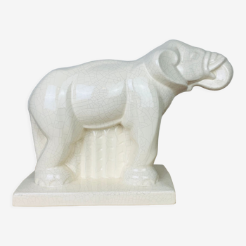 Art Deco Elephant in earthenware of Saint Clement