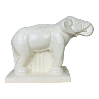 Art Deco Elephant in earthenware of Saint Clement