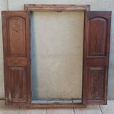 Anciennes portes de placard, bibliothèque murale en hêtre (2)