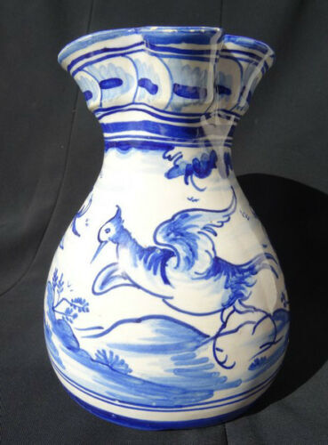 Talevera blue earthenware pitcher