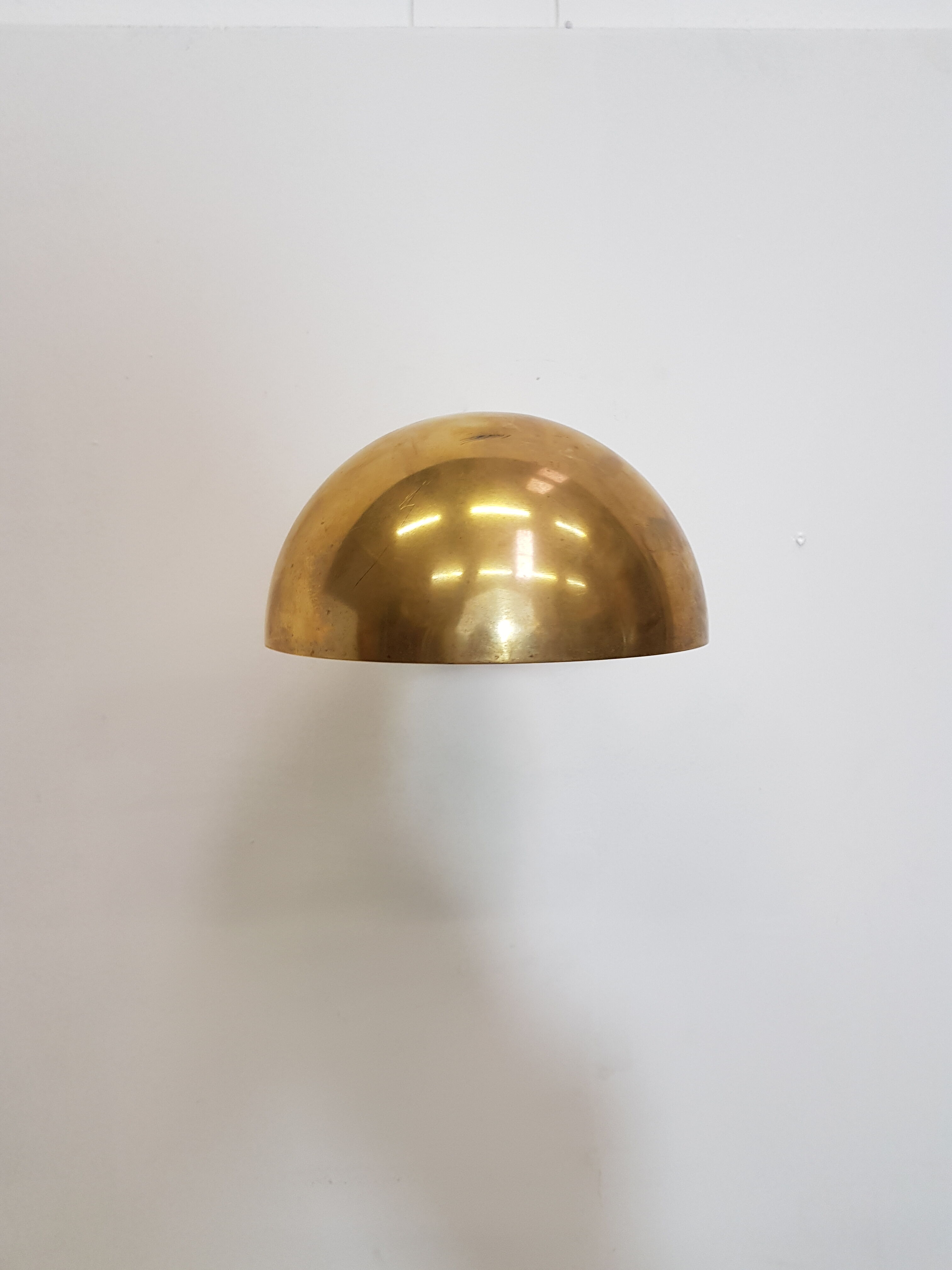 Vintage art deco brass wall light