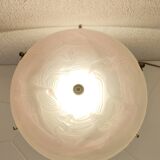 Empire style lamp circa 1950 and glass paste lampshade