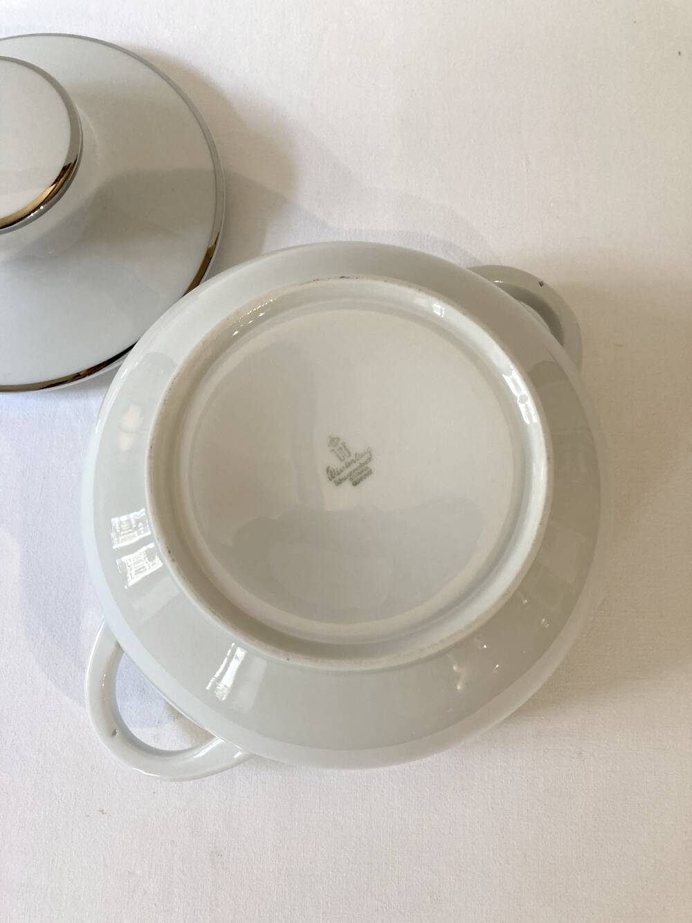 Earthenware soup tureen and sauce boat from Winterling, Bavaria