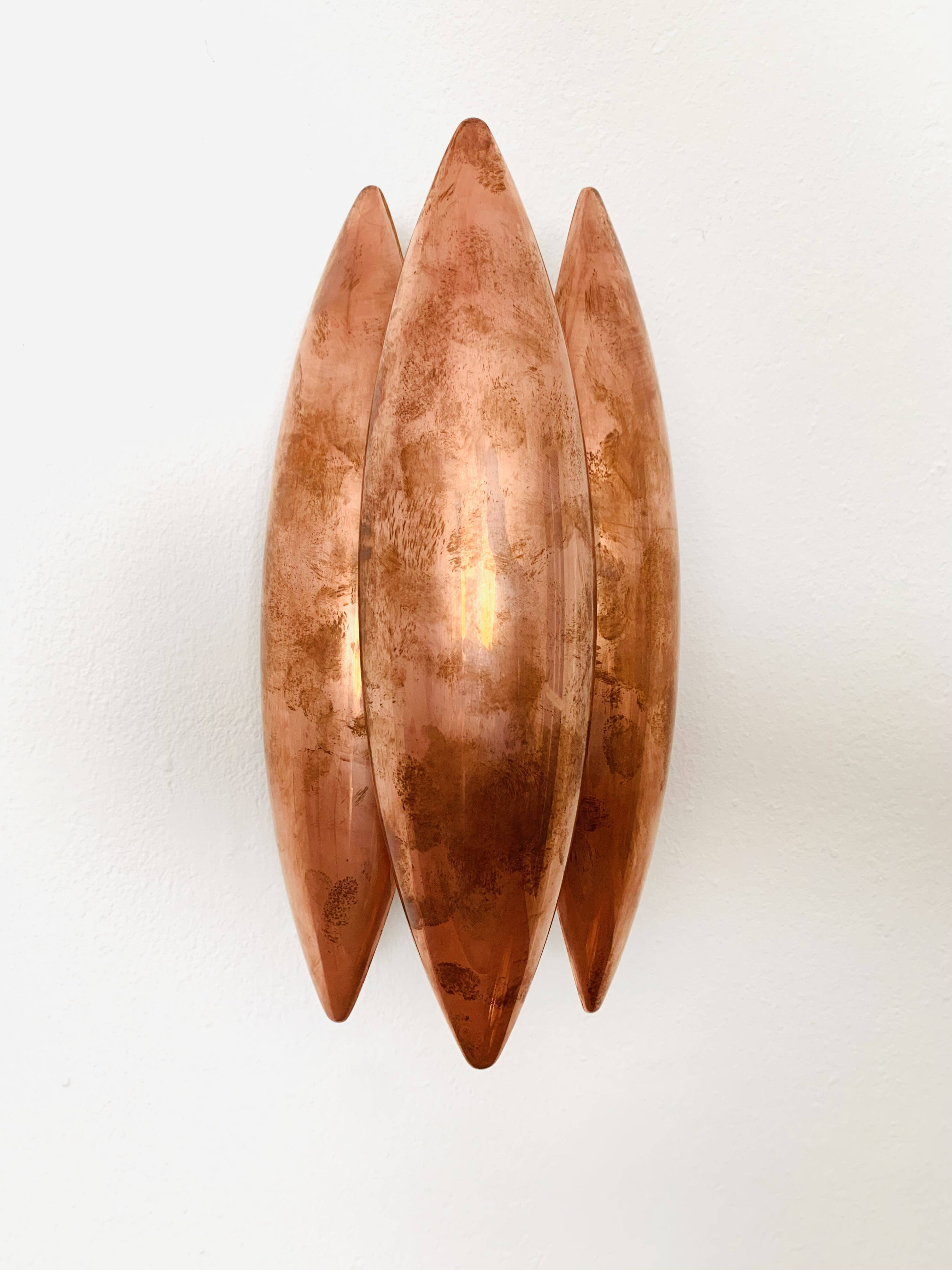 Set of 2 Unique Patinated Danish Kastor Sconces by Jo Hammerborg for Fog an