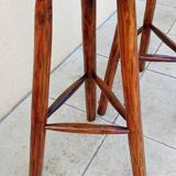 Pair of vintage brutalist high stools