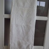 Old embroidered flat sheet 130 x 195cm