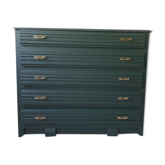 Dark green chest of drawers