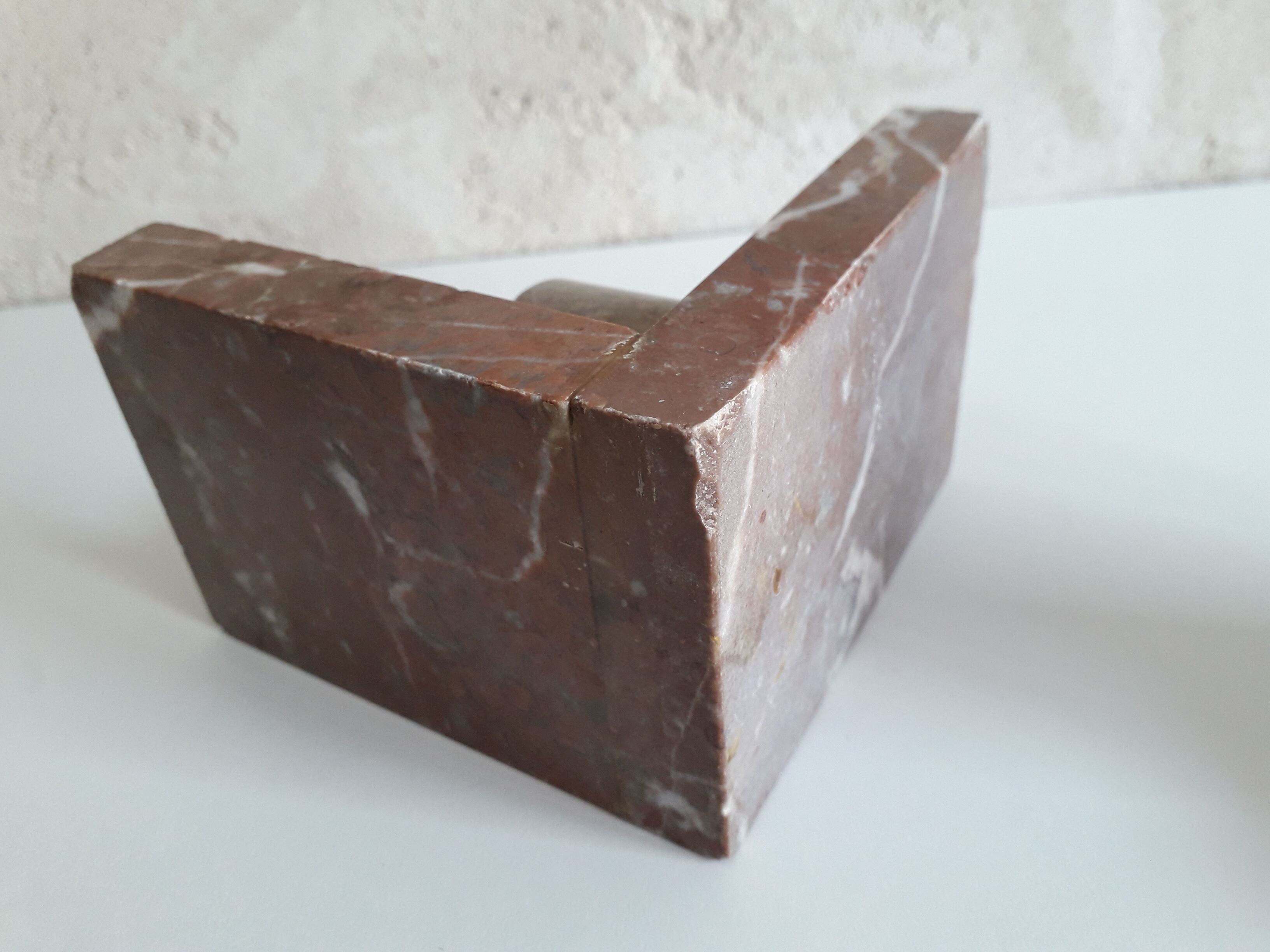 Pair of antique marble bookends