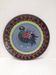 Ceramic wall plate folk bird
