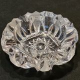 Chiseled bohemian crystal ashtray