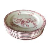 Eight plates Sarreguemines