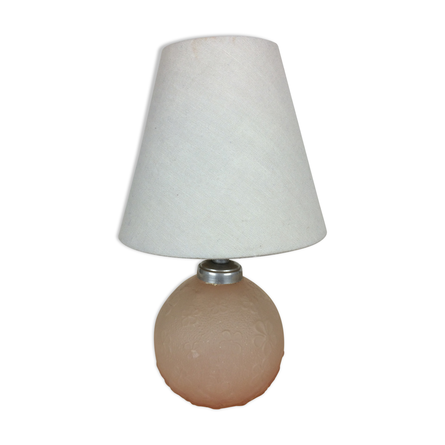 Lamp ball glass pink pattern flowers