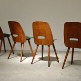 Set of 4 Lollipop chairs by Frantisek Jirak for Tatra 1960