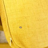 Mustard yellow Scandinavian armchair, 1950