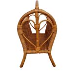 Rattan magazine rack