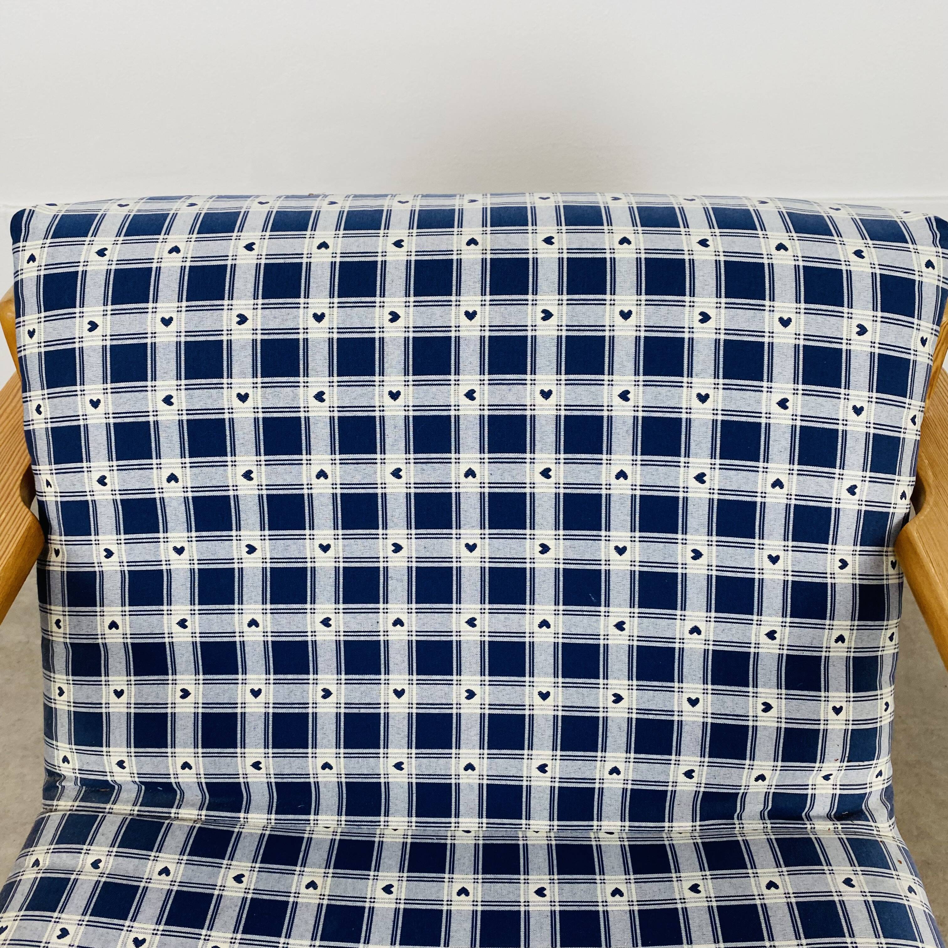 Armchair pine 70s chalet style