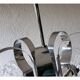 Lustre verre et inox 70's