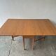Schreiber Mid Century Vintage Teak Effect Formica Drop Leaf Gateleg Dining