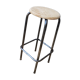 High wood and metal stool