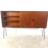 Buffet vintage en teck par Oswald Vermaercke, 1950