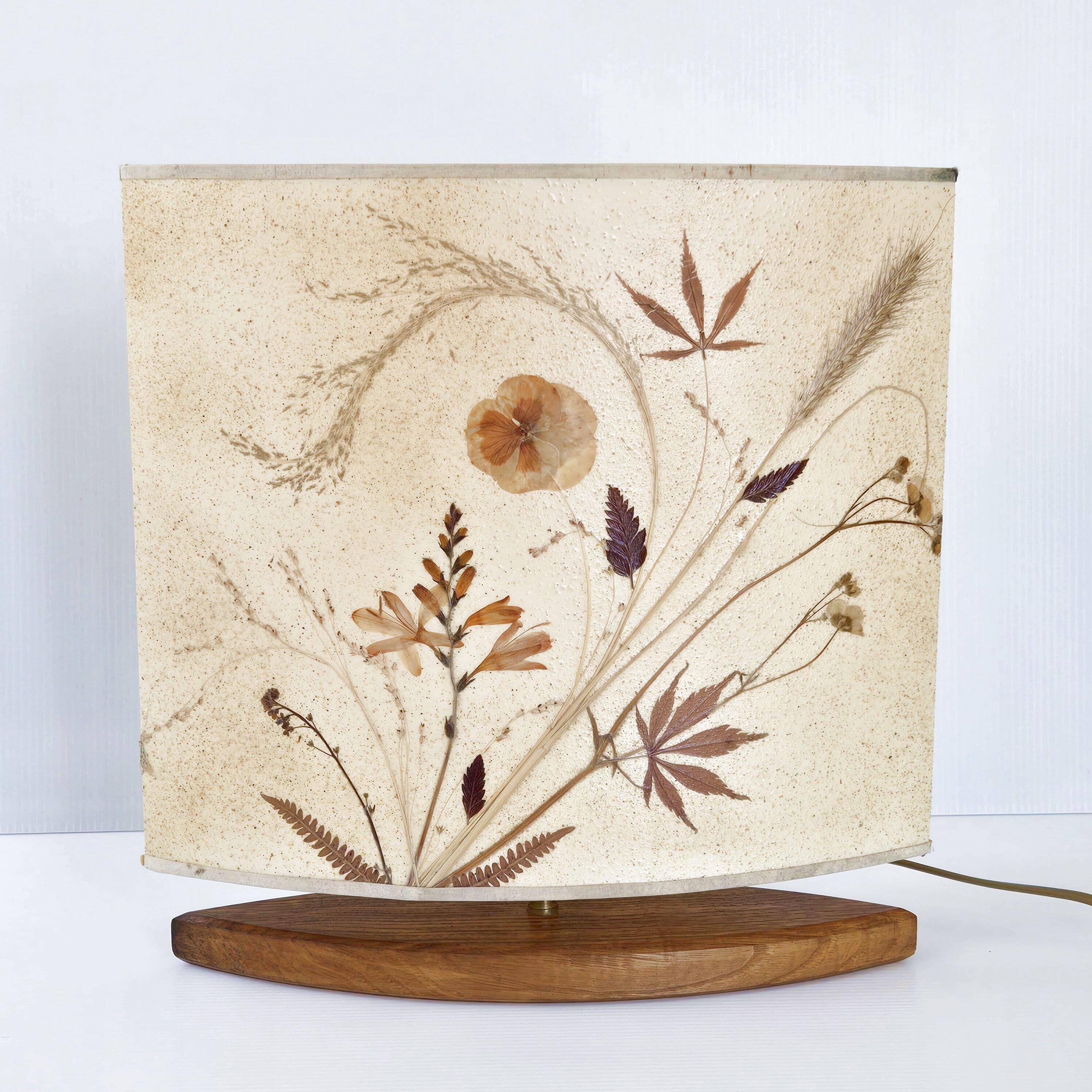 Vintage herbarium lamp 1970
