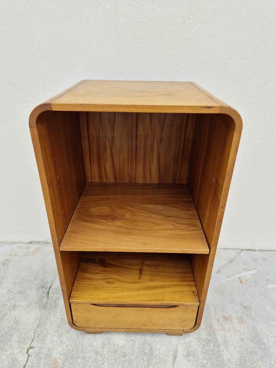 Maison Regain hi-fi storage unit in vintage elm