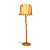 Lampadaire bambou rotin 1960