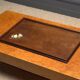 Indochina tray mother-of-pearl marquetry bird decoration 1900