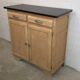 Small kitchen cabinet / small Mado sideboard in raw wood, 1950