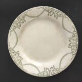 Set of 8 flat plates, Napoleon Terre de fer service