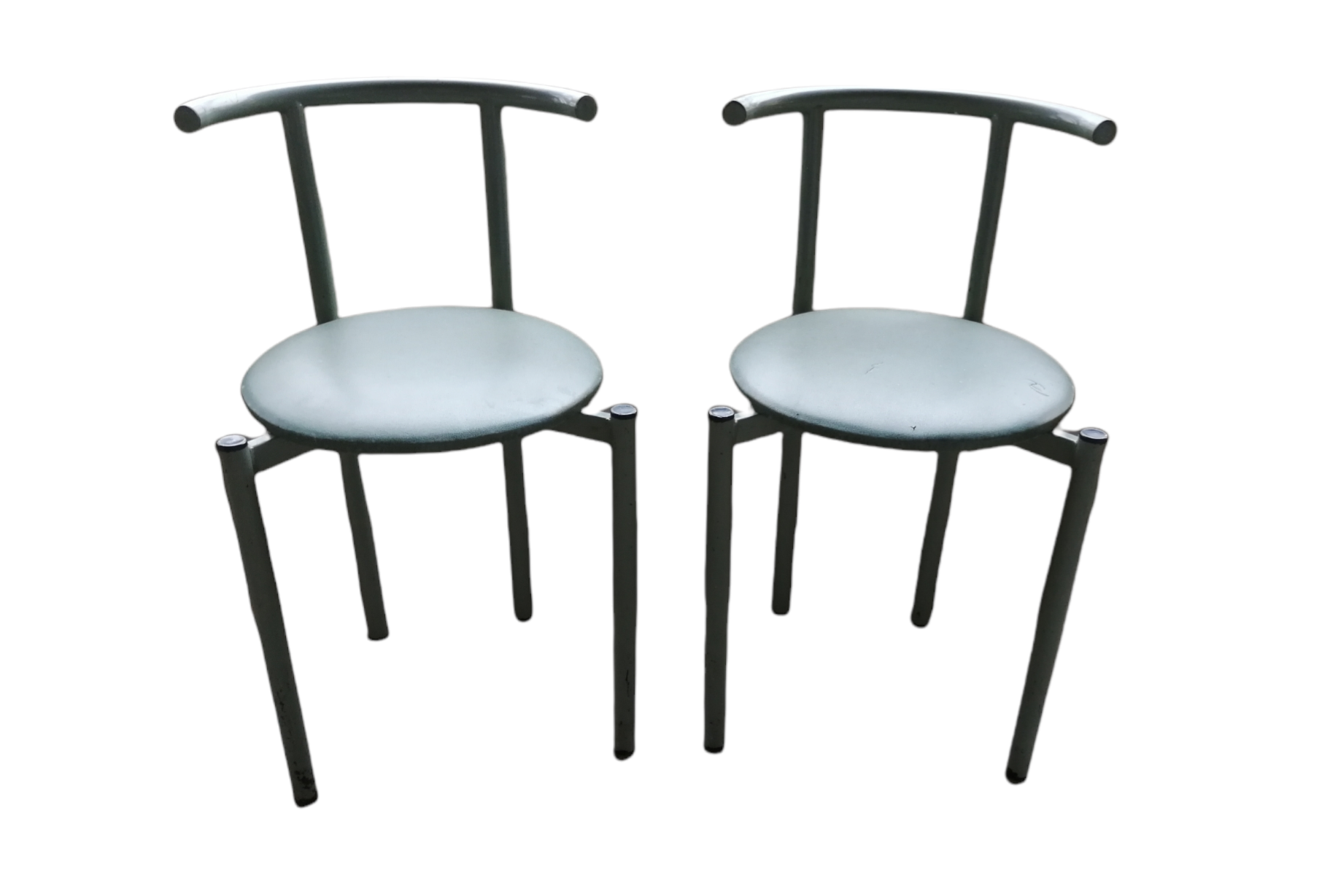 Metal chairs 80s