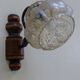 Wall lamp wood base