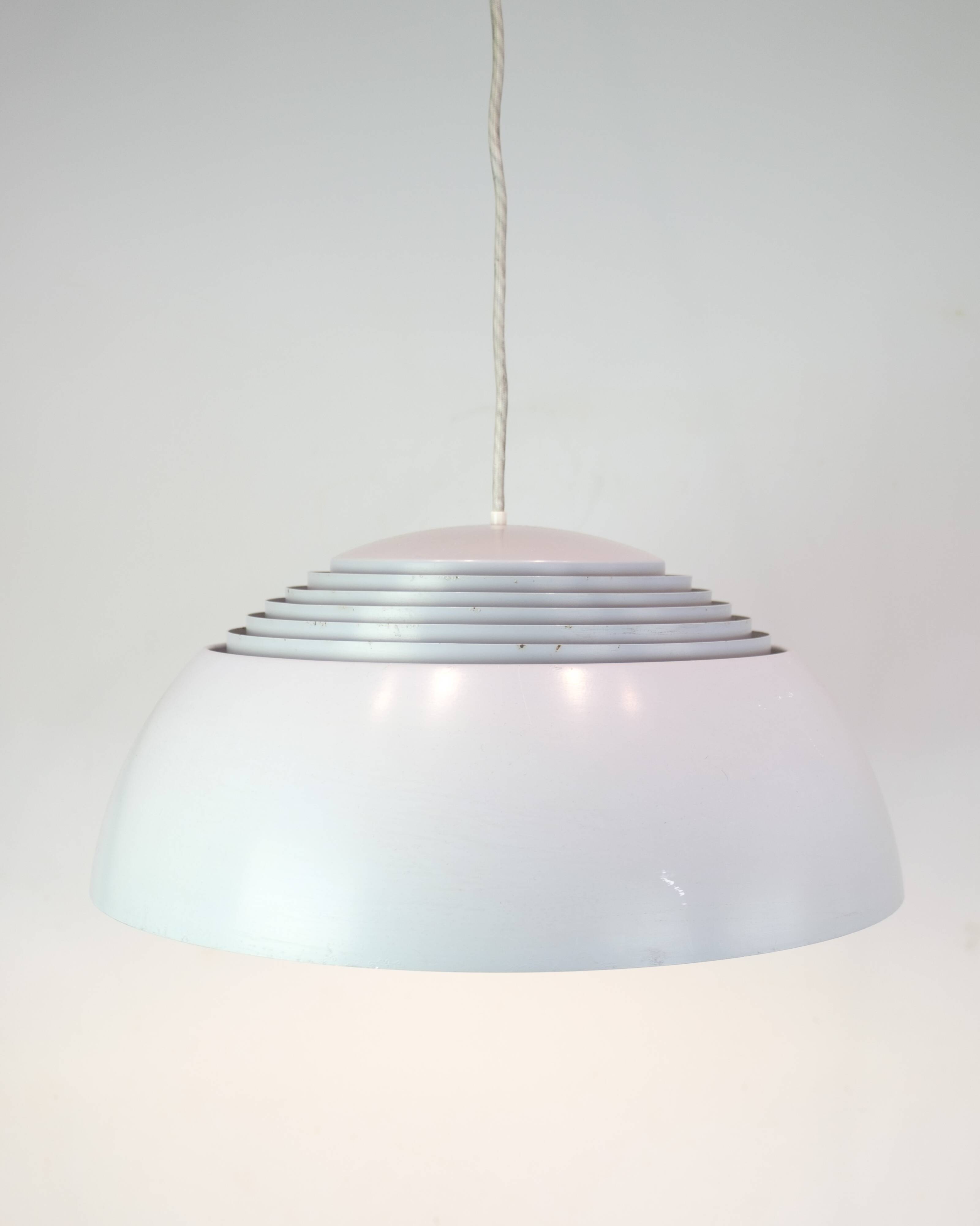 AJ Royal pendant - ceiling lamp - aluminium & steel - grey - Arne Jacobsen - Louis Poulsen - 1960s