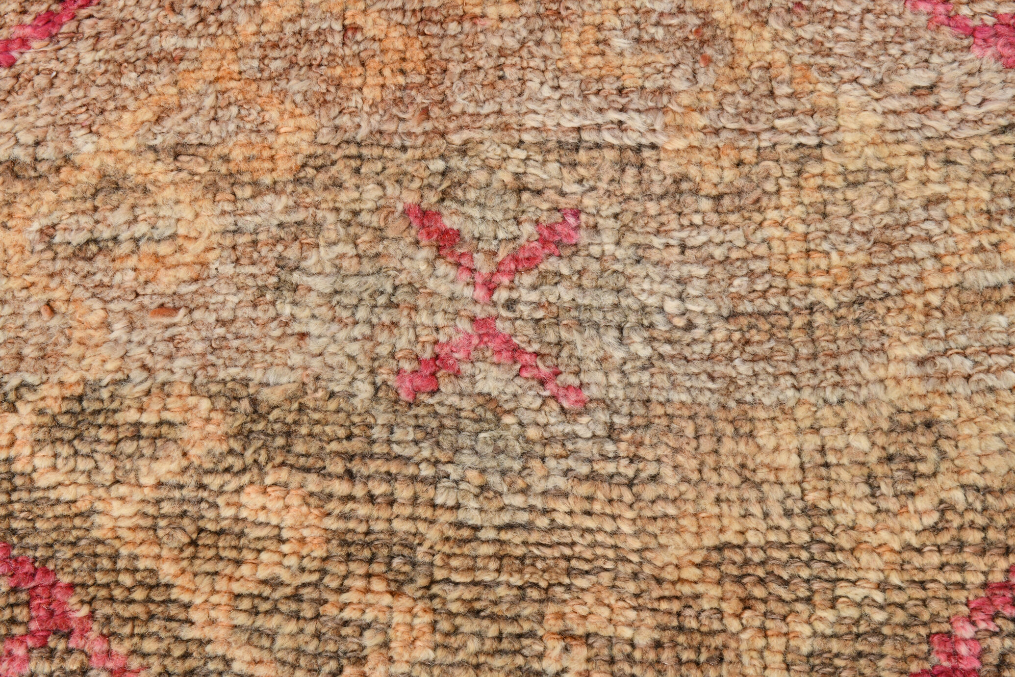 3x9 red & blue herki vintage runner rug 92x286cm