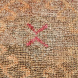 3x9 red & blue herki vintage runner rug 92x286cm