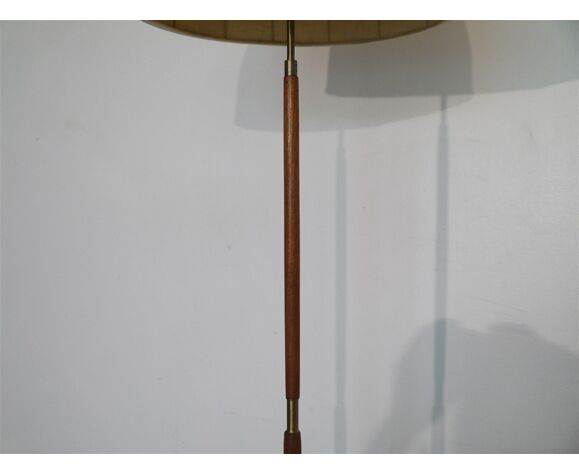 Vintage Scandinavian Floor Lamp In Teak, Teak Floor Lamp Vintage
