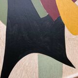 Peinture abstraite sur panneau