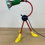 Tripod lamp primary colors Memphis style 80s