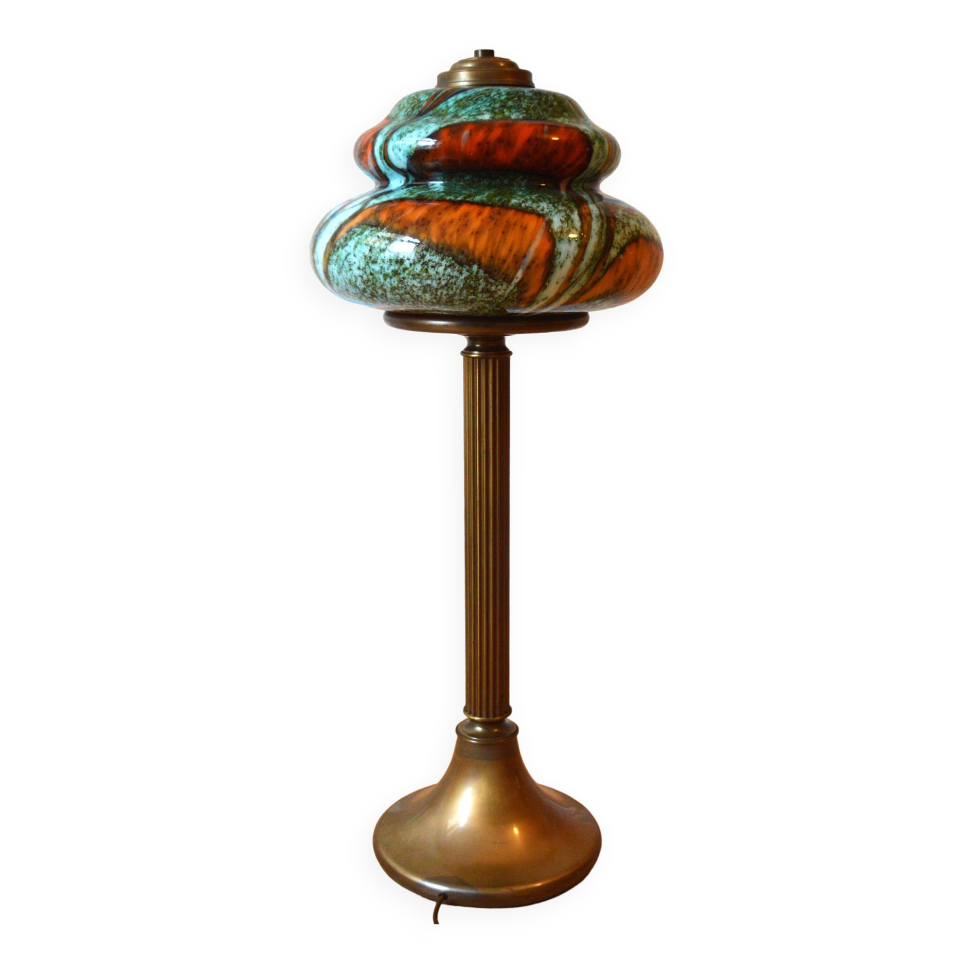 Art Nouveau design lamp from the 60s in Murano glass
