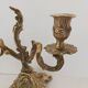 Pair of vintage brass 2-candle candelabra candlesticks