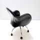 Black Leather Incisa Office Chair by Vico Magistretti for De Padova, 1992