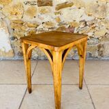 Vintage stool, curved wood by Luterma circa $50/60s