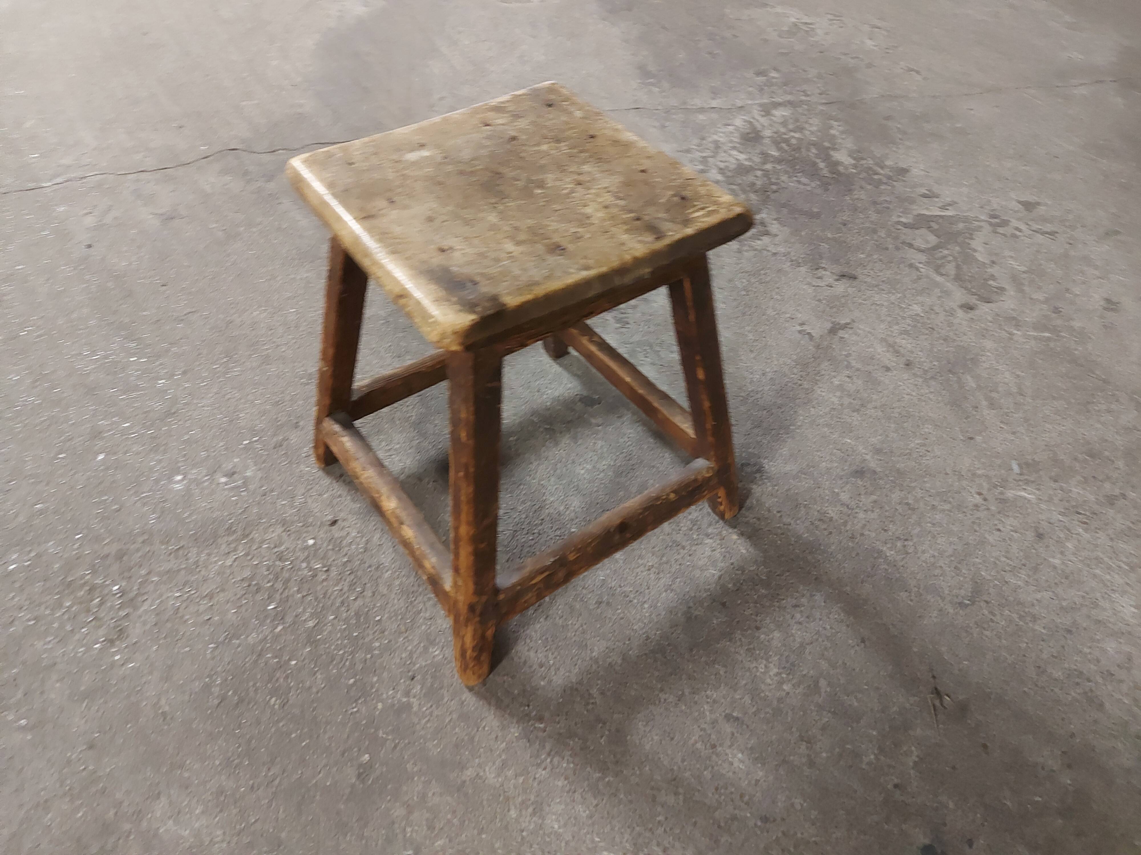 Vintage wooden stool