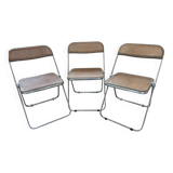 3 Plia chairs by Giancarlo Piretti
