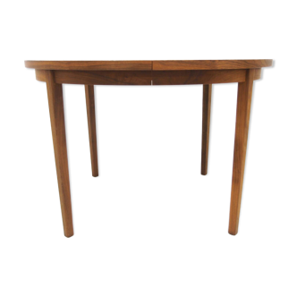Scandinavian walnut dining table, Sweden, 1960s