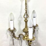 Chandelier 3 lights in bronze and grapevines