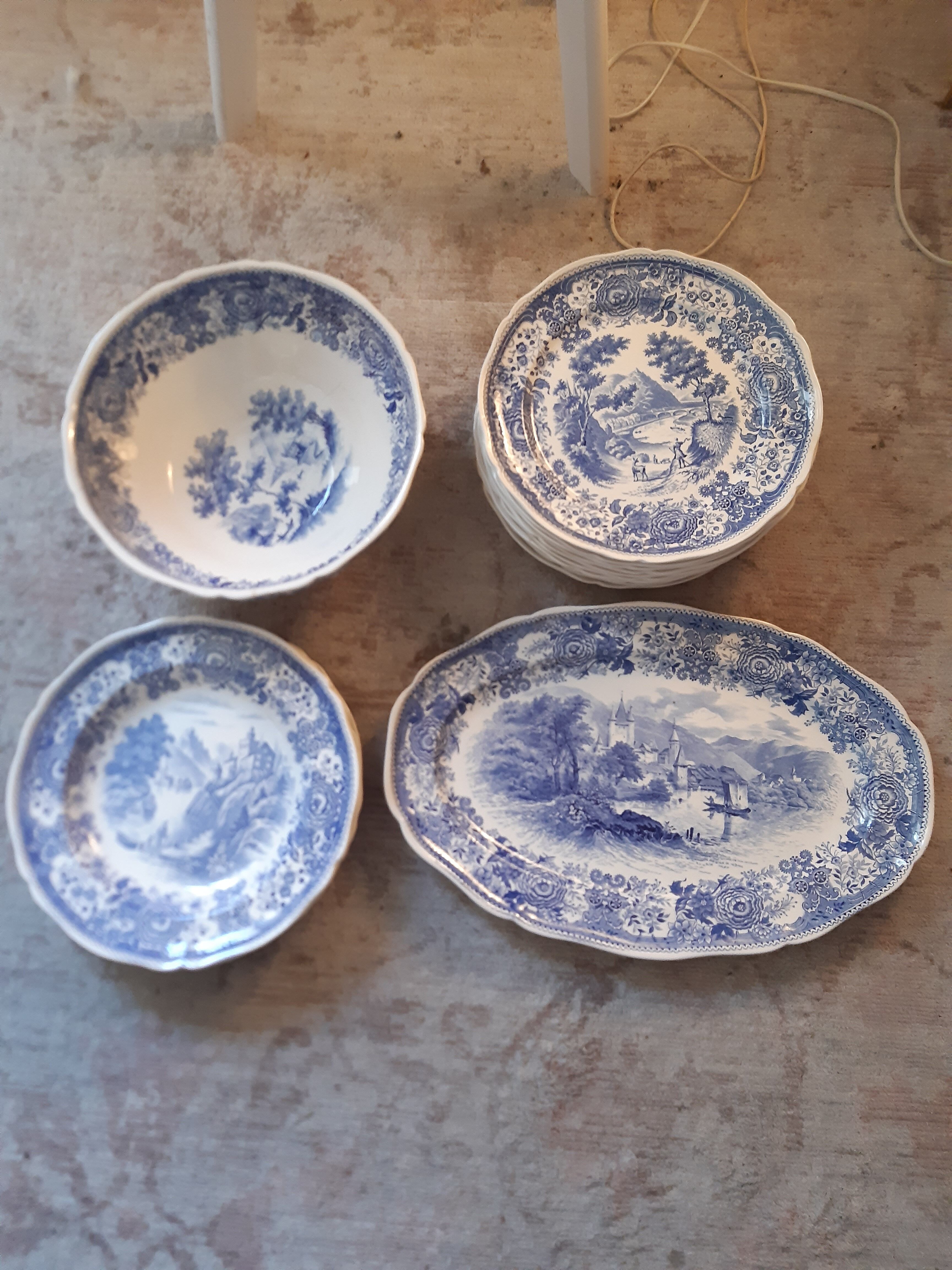 Tableware service Villeroy and Boch Mettlach Burgenland Made in Germany