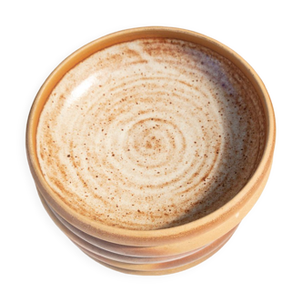 5 hollow stoneware plates Roger Jacques Saint Amand