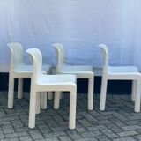 4 chairs model 4875 by Carlo Bartoli for Kartell